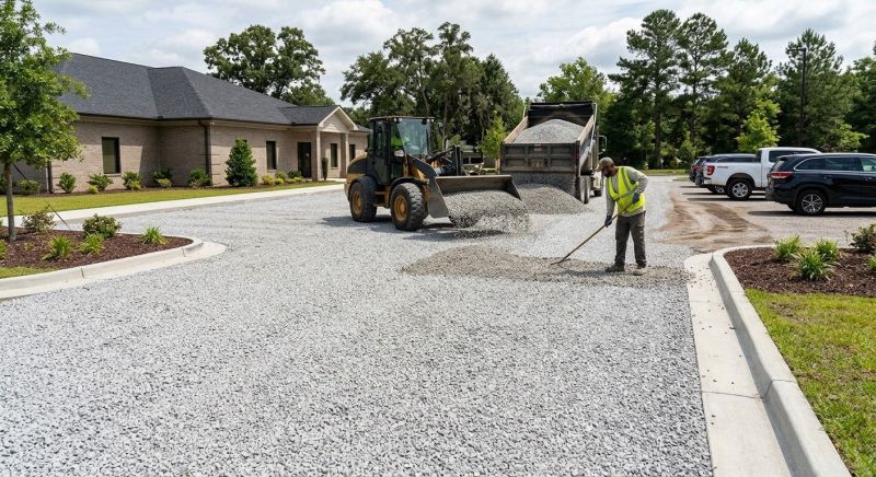 Parking Lot Gravel Paving
